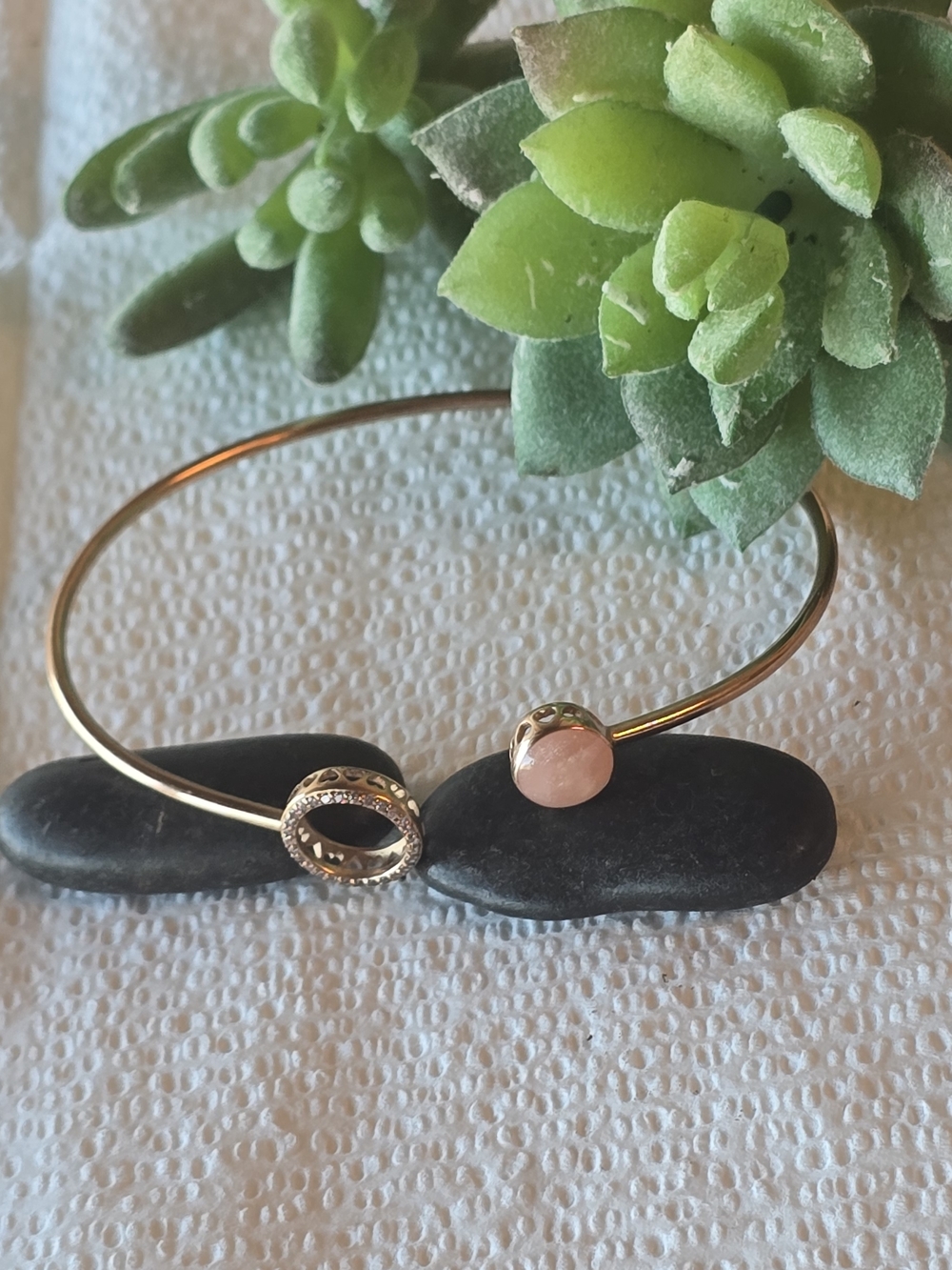 PANDORA Pink Swirl Bangle